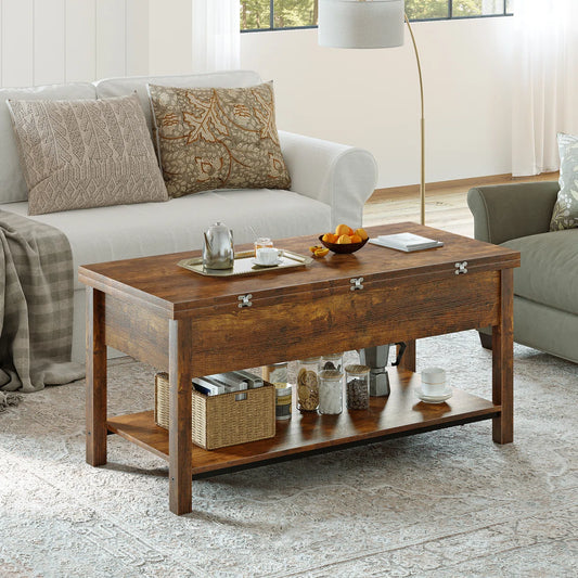 Torron 4-in-1 Multi-Fuction Lift Top Coffee Table with Storage
