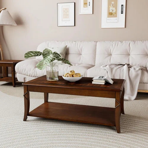 Vintage Rectangular Cocktail Table Coffee Table
